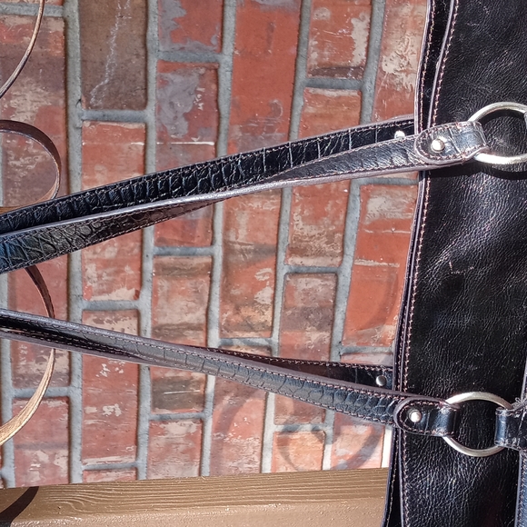 ETIENNE AIGNER VINTAGE SOFT BLACK LEATHER - Picture 6 of 16